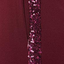 "As Is" Mark & James by Badgley Mischka Peyton Sequin Side Stripe Pant