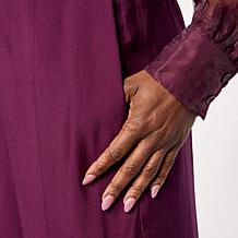 "As Is" MarlaWynne Occasion Fold Over Dress Pant