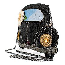 "As Is" Mary Frances Hand Beaded Car-Shaped Crossbody Handbag