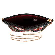 "As Is" Mary Frances Hand-Beaded Mini Crossbody Handbag