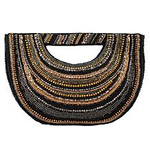 "As Is" Mary Frances Hand-Beaded Multistrand Crossbody Clutch