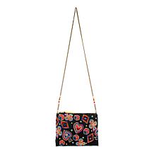 "As Is" Mary Frances Well Suited Hand-beaded Crossbody Handbag