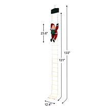 "As Is" Mr. Christmas 11' Rope Ladder Climbing Santa