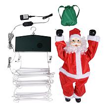 "As Is" Mr. Christmas 11' Rope Ladder Climbing Santa