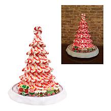 "As Is" Mr. Christmas Animated Peppermint Candy Tree with Train