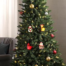 "As Is" Mr. Christmas Blow Mold Lit Christmas Character Tree Ornaments