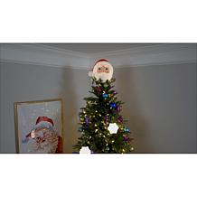 "As Is" Mr. Christmas LED Blow Mold Santa Tree Topper