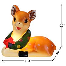 "As Is" Mr. Christmas Set of 2 LED Shatterproof 10" Deer