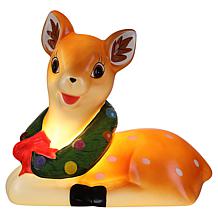 "As Is" Mr. Christmas Set of 2 LED Shatterproof 10" Deer