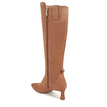 "As Is" Naturalizer® Tessa Wide Calf Genuine Leather Tall Shaft Bootie