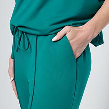 "As Is" Nina Leonard 2-piece 3/4-Sleeve Tunic and Pant Set 