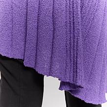 "As Is" Nina Leonard Long Sleeve Rib Knit Cardigan