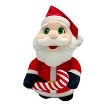 "As Is" Odyssey Toys PlayWithMePlush Silly Santa