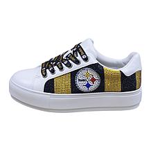 "As Is" Officially Licensed NFL Lace-Up Sparkle Sneaker by Cuce Sho...