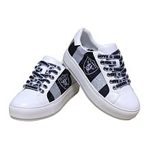 "As Is" Officially Licensed NFL Lace-Up Sparkle Sneaker by Cuce Sho...