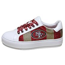"As Is" Officially Licensed NFL Lace-Up Sparkle Sneaker by Cuce Sho...