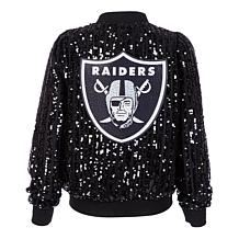 "As Is" Officially Licensed NFL Women's Sequin Jacket by Cuce - Rai...