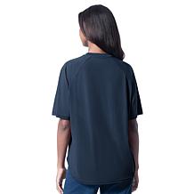 "As Is" Officially Licensed NFL Women's Sequin Top by Glll - Patriots