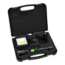 "As Is" OneClik Interchangeable Rechargeable Flashlight Kit with St...