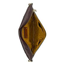 "As Is" P. Nash Tinchi Leather Feather-Accented Convertible Belt Bag