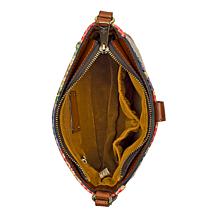 "As Is" Patricia Nash Aimee Vintage Distressed Leather or Canvas Cr...