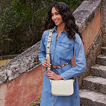 "As Is" Patricia Nash Amerina Guitar Strap Leather Crossbody
