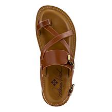 "As Is" Patricia Nash Fidella Leather Slingback Sandal