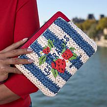 "As Is" Patricia Nash Les Fraises Woven Wristlet
