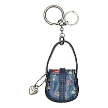 "As Is" Patricia Nash Micro Barcelona Bag Leather Key Chain