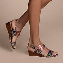 "As Is" Patricia Nash Mirella Leather Wedge Sandal