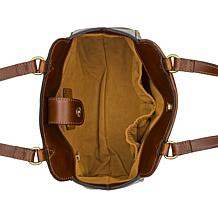 "As Is" Patricia Nash Mirrini Woven Leather Satchel