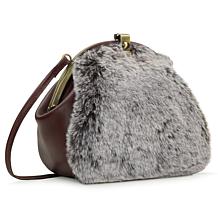"As Is" Patricia Nash Portafina Faux Fur Frame Crossbody Bag