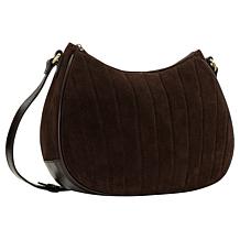 "As Is" Patricia Nash Sascha Leather Hobo Bag with Flower Tassel