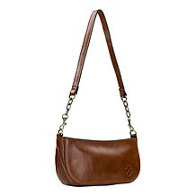 "As Is" Patricia Nash Sassi Leather Crossbody Baguette