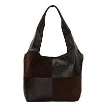 "As Is" Patricia Nash Toni Suede and Leather Small Tote