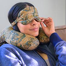 "As Is" Patricia Nash Travel Pillow with Eye Mask