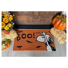 "As Is" Peanuts Snoopy Halloween Coir Doormat