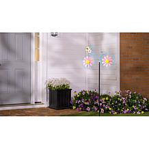 "As Is" Plow and Hearth Metal Bicycle Wind Spinner Garden Stake