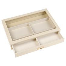"As Is" Prestige™ Croco-Embossed Single Drawer Jewelry Box - 4-Comp...