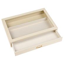 "As Is" Prestige™ Croco-Embossed Single Drawer Jewelry Box - Open