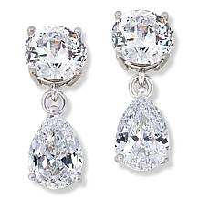 "As Is" Radiance by Absolute™ 100-Facet Solitaire Drop Earrings