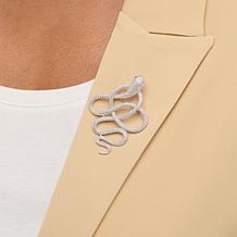 "As Is" Radiance by Absolute™ 5.18ctw Snake Pin/Pendant with 19" Chain