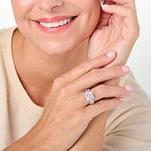 "As Is" Radiance by Absolute™ 5.25ctw Colorful Square Halo Ring