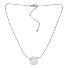 "As Is" Radiance by Absolute™ Floating Stne Solitaire Pendant w/ Chain