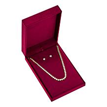 "As Is" Radiance by Absolute™ Round Tennis Necklace & Stud Earrings