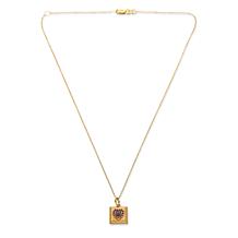 "As Is" Rarities Gold-Plated Pavé Diamond Talisman Pendant with Chain