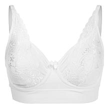 "As Is" Rhonda Shear 2-pack Butterknit No Wire Underwire Bra with Lace