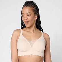 "As Is" Rhonda Shear 2-pack Gel Bra with Scalloped Edge Detail