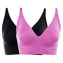 "As Is" Rhonda Shear 2-pack Gel Bra without Back Closure