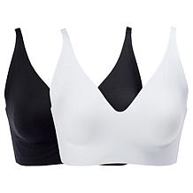"As Is" Rhonda Shear 2-pack Gel Bra without Back Closure
